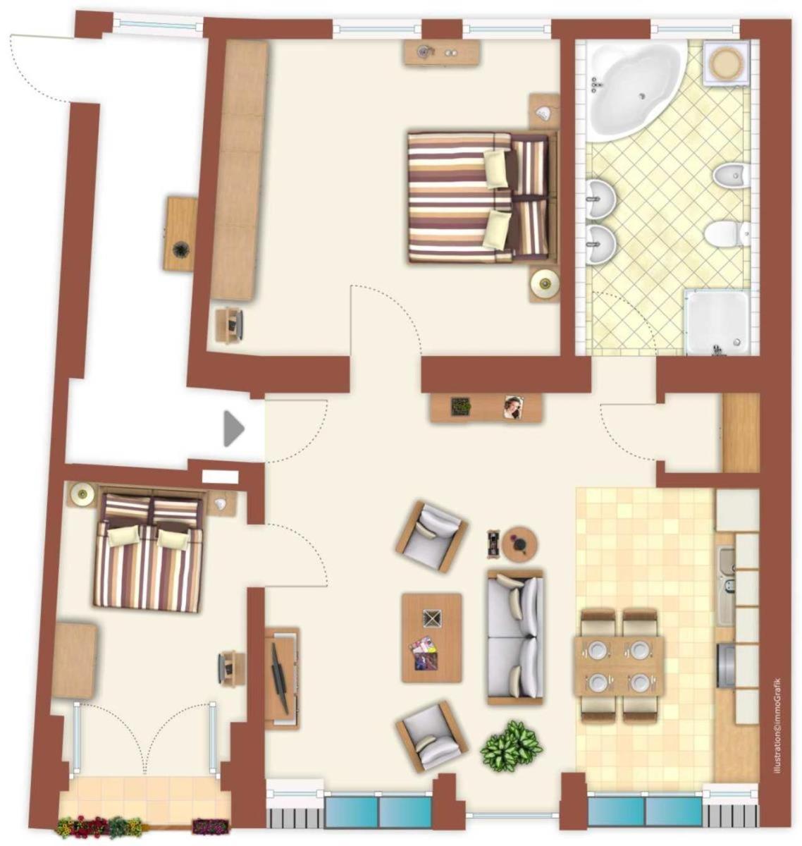 Haus Drei Schwestern, Bernstein Apartment Rostock